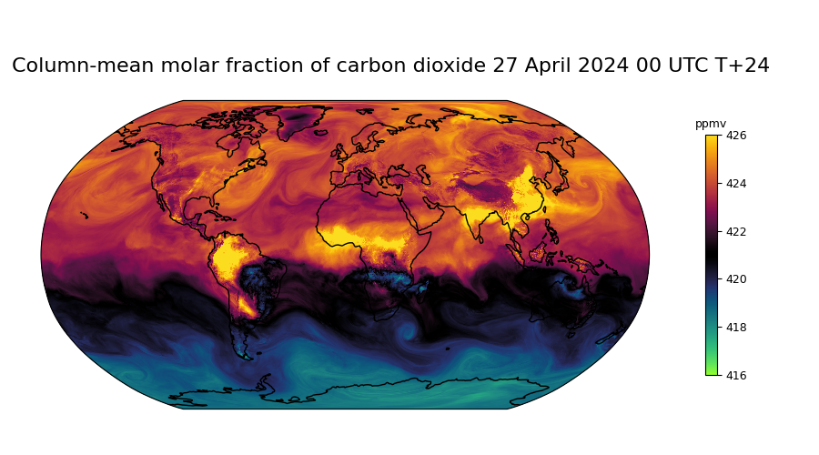 CAMS global greenhouse gas forecasts