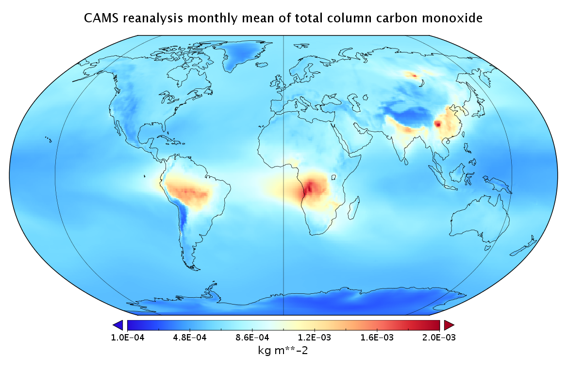 CAMS global reanalysis (EAC4) monthly averaged fields