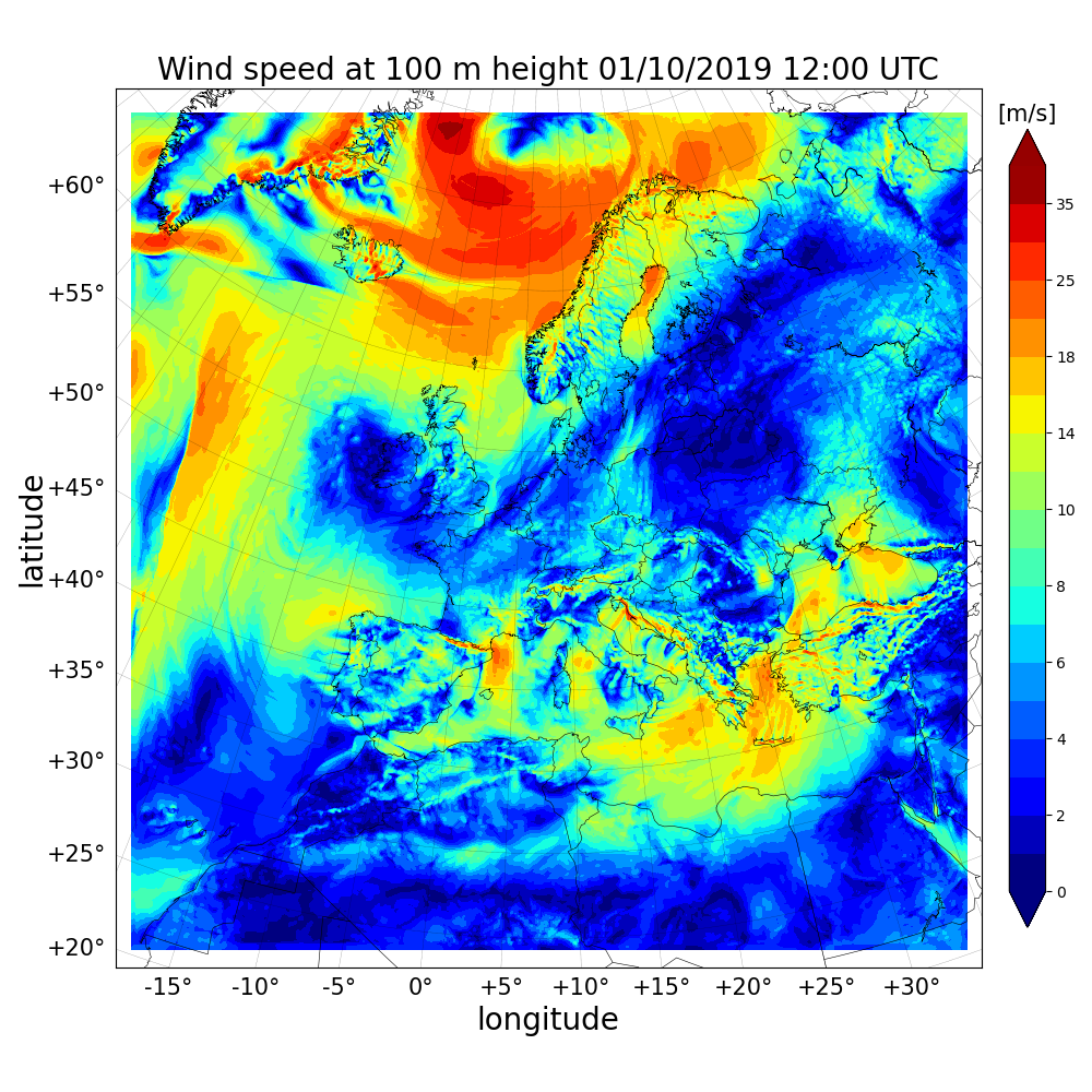 CERRA sub-daily regional reanalysis data for Europe on height levels from 1984 to present